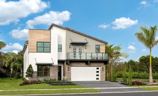 Attached, Exterior, Facade, Modern