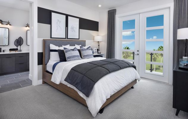 Bedroom, Interior, Recessed Lighting