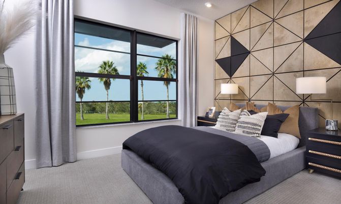 Bedroom, Interior, Recessed Lighting
