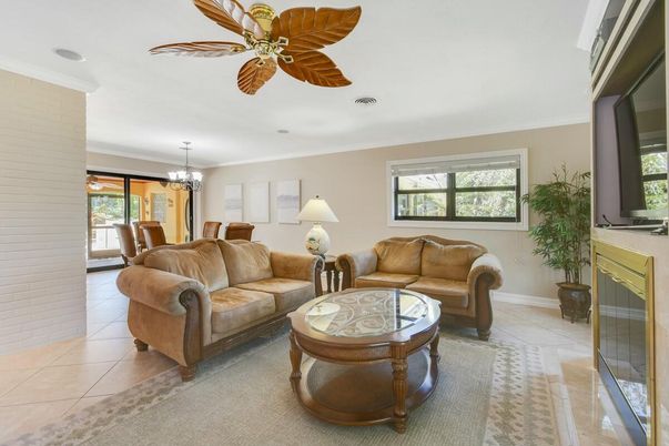 Chandelier, Dining room, Fireplace, Interior, Living room