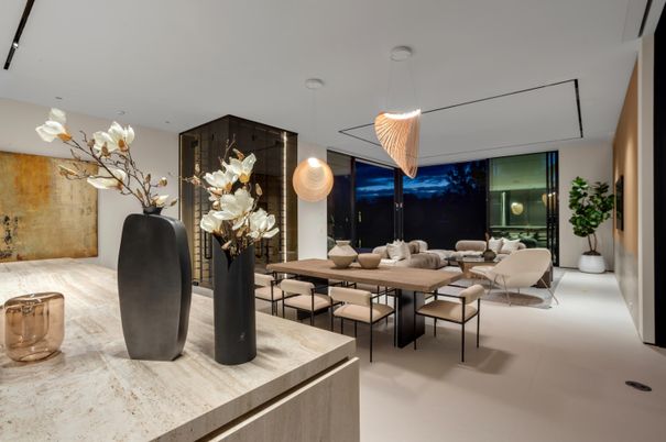 Dining room, Interior, Living room, Pendant Lights