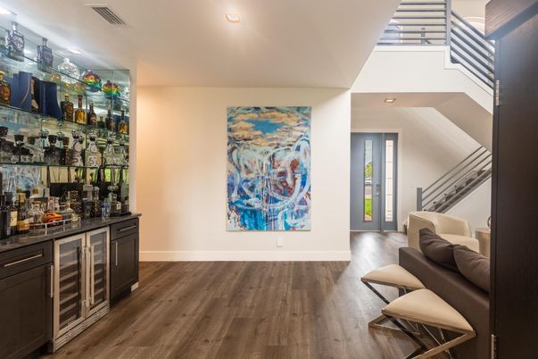 Interior, Recessed Lighting, Wood Texture Flooring