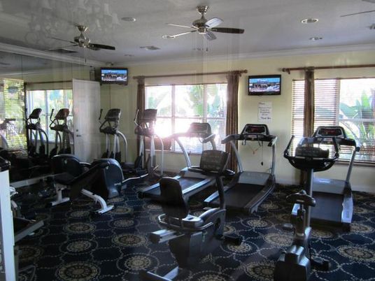 Fitness Equipment, Gym, Interior, Recessed Lighting