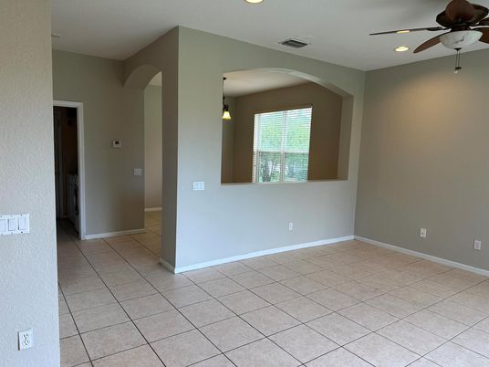Empty room, Interior, Pendant Lights, Recessed Lighting