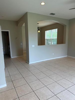 Empty room, Interior, Pendant Lights, Recessed Lighting
