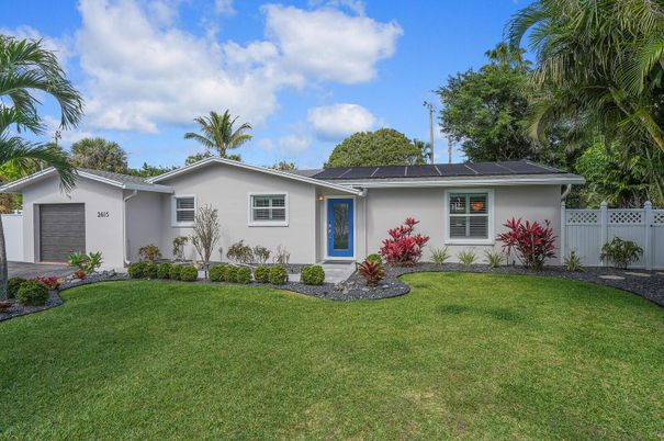 Attached, Backyard, Exterior, Facade, Solar Panels, Ranch