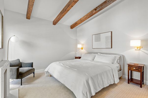 Bedroom, Interior, Wooden Beams