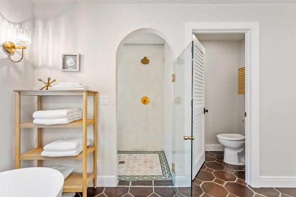 Bathroom, Glass Shower, Interior