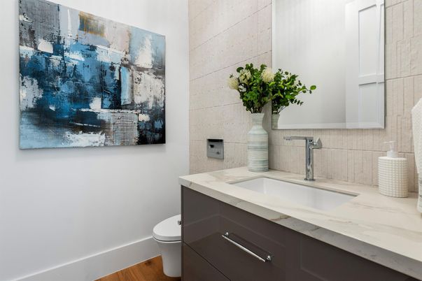 Bathroom, Interior, Wood Texture Flooring