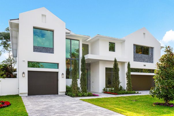 Attached, Exterior, Facade, Modern