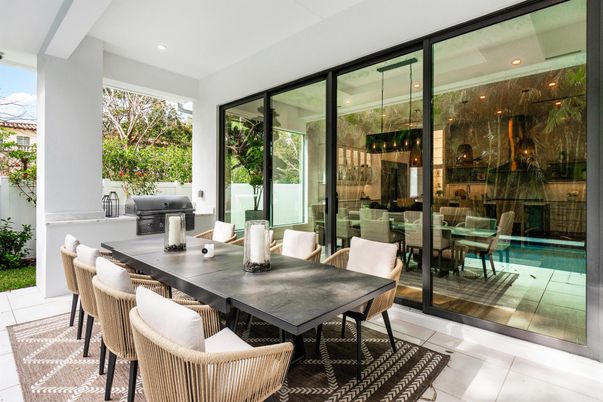 Dining room, Exterior, Interior, Recessed Lighting