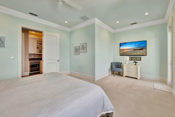 Bedroom, Interior, Recessed Lighting