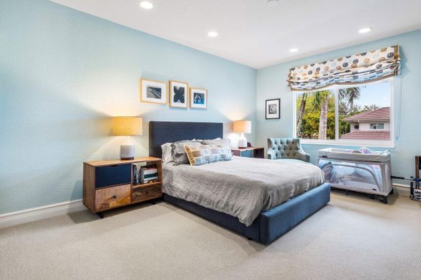Bedroom, Interior, Recessed Lighting