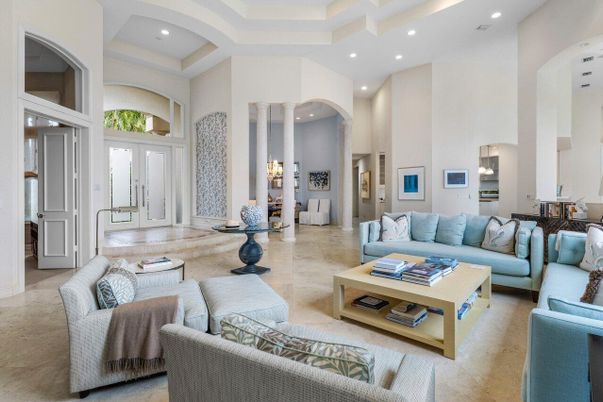 Interior, Living room, Recessed Lighting