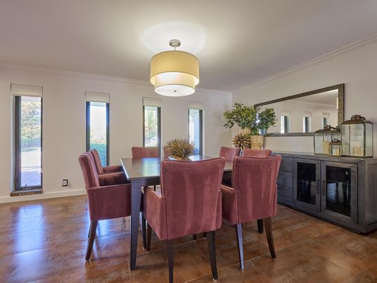 Dining room, Interior, Wood Texture Flooring