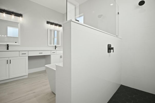 Bathroom, Interior, Wood Texture Flooring