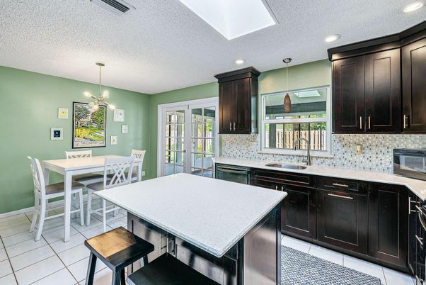 Dining room, Interior, Kitchen, Pendant Lights, Recessed Lighting