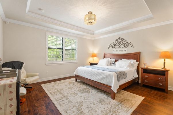 Bedroom, Interior, Wood Texture Flooring