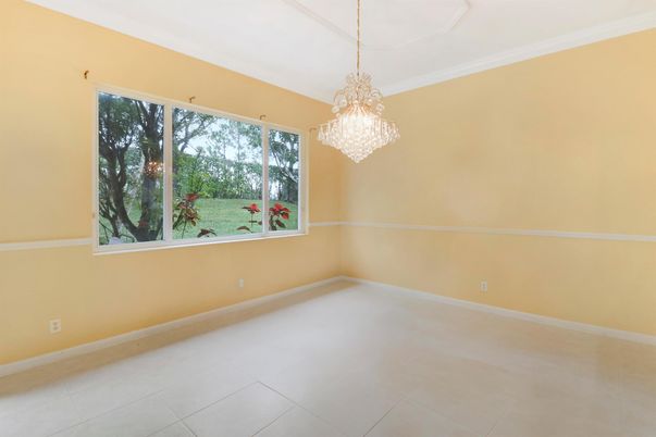 Chandelier, Empty room, Interior