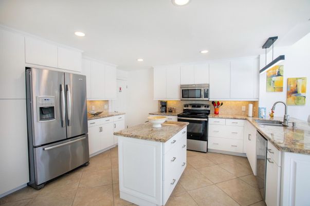 Interior, Kitchen, Recessed Lighting, Stainless Steel Appliances