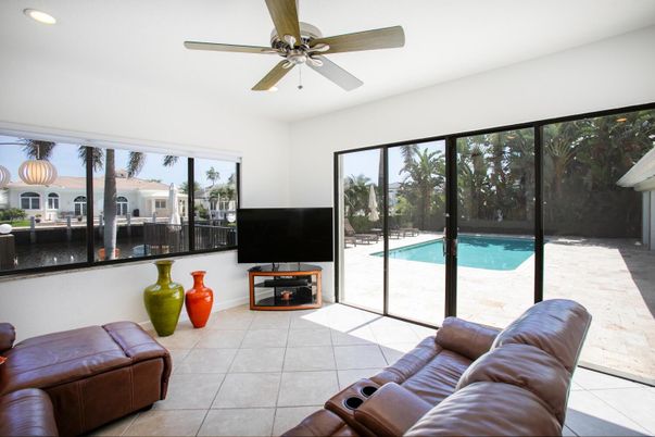 Interior, Living room, Recessed Lighting