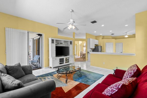 Interior, Kitchen, Living room, Recessed Lighting