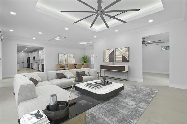Dining room, Interior, Living room, Pendant Lights, Recessed Lighting