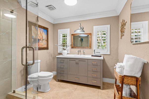 Bathroom, Glass Shower, Interior