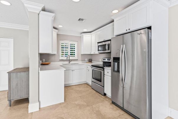 Interior, Kitchen, Recessed Lighting, Stainless Steel Appliances
