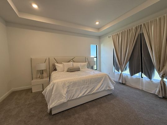Bedroom, Interior, Recessed Lighting