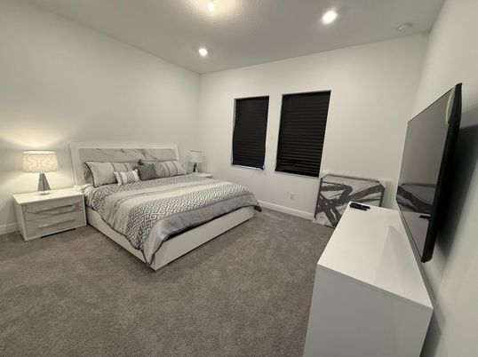 Bedroom, Interior, Recessed Lighting