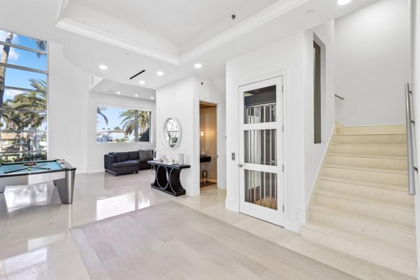Billiard Table, Game Room, Interior, Recessed Lighting, Wood Texture Flooring