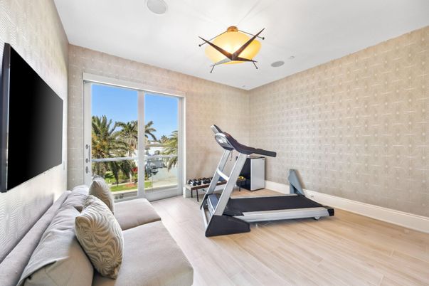 Fitness Equipment, Interior, Wood Texture Flooring