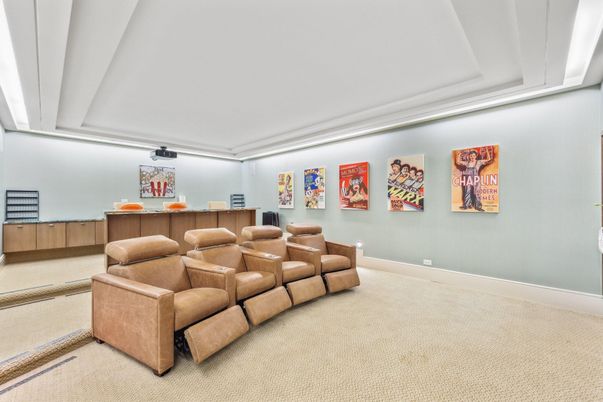 Home Theatre Room, Interior, Projection Screen, Recessed Lighting, Theatre Room