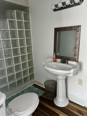 Bathroom, Interior, Wood Texture Flooring