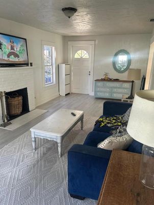 Fireplace, Interior, Living room, Wood Texture Flooring