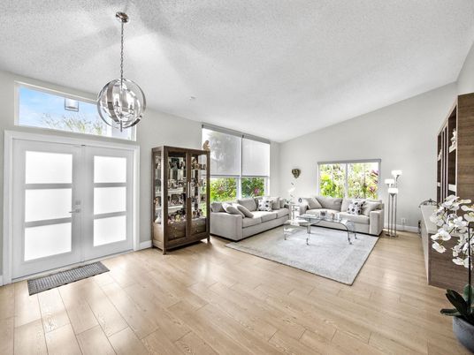 Interior, Living room, Pendant Lights, Wood Texture Flooring