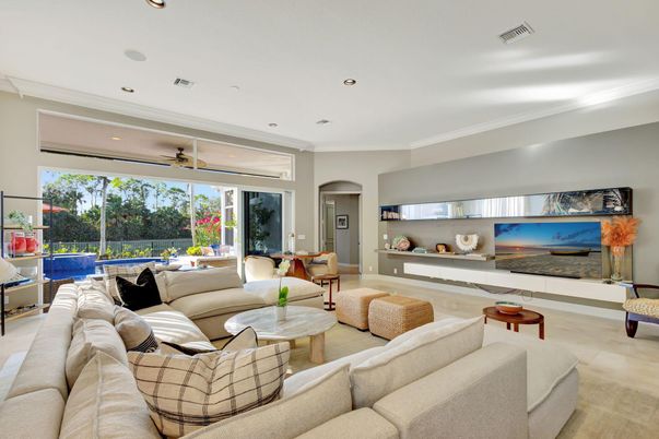 Interior, Living room, Recessed Lighting