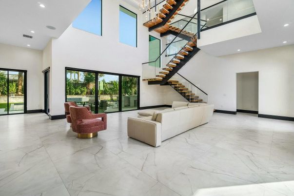Interior, Marble, Recessed Lighting