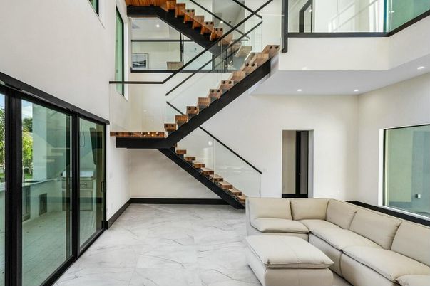 Interior, Marble, Recessed Lighting