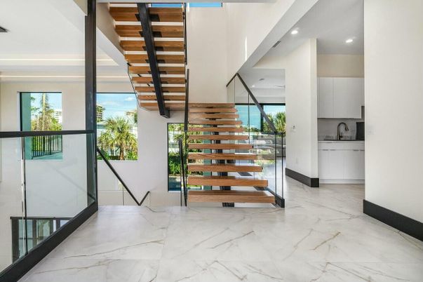 Interior, Marble, Recessed Lighting
