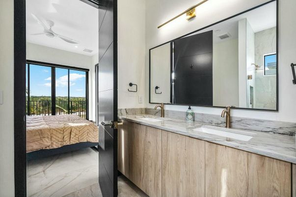 Bathroom, Bedroom, Dual Sink Vanities, Interior, Marble