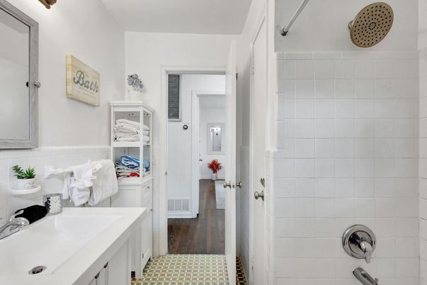 Bathroom, Interior, Wood Texture Flooring