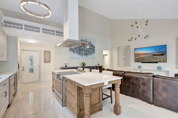 Interior, Kitchen, Living room, Pendant Lights