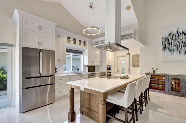Interior, Kitchen, Pendant Lights, Stainless Steel Appliances