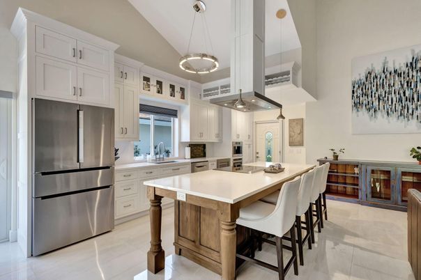 Interior, Kitchen, Pendant Lights, Stainless Steel Appliances