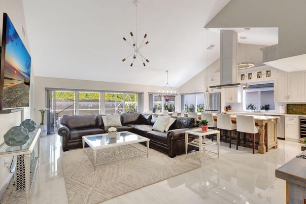 Interior, Kitchen, Living room, Pendant Lights