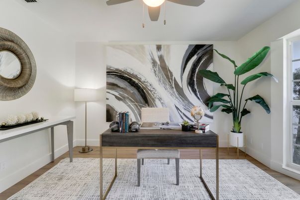 Home Office, Interior, Wood Texture Flooring