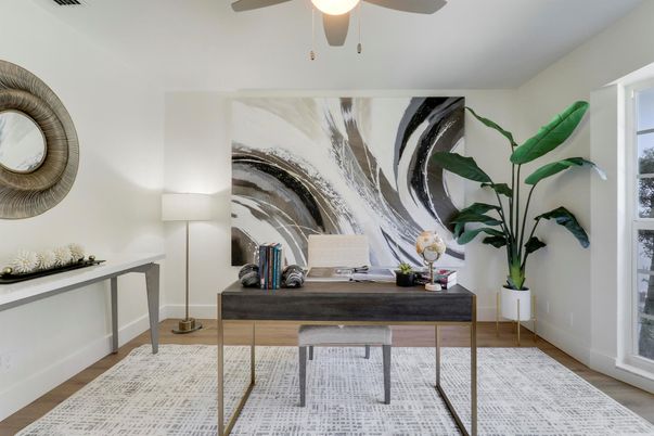 Home Office, Interior, Wood Texture Flooring
