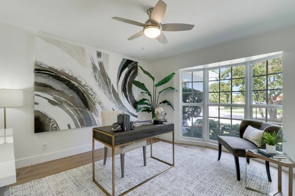 Home Office, Interior, Wood Texture Flooring